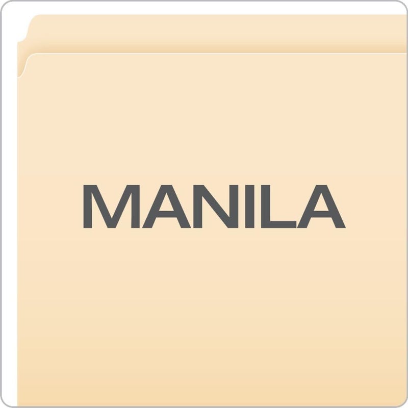 Pendaflex 753 Legal Size File Folders - Straight Cut Top Tab, Manila, Box of 100 - Image 3
